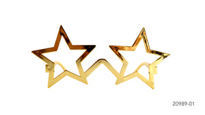 Party Glasses Star Gold