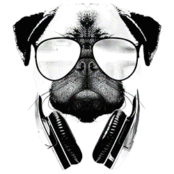UV Tee - DJ PugDesign