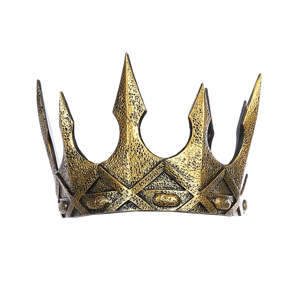 Pewter & Old Gold medieval crown