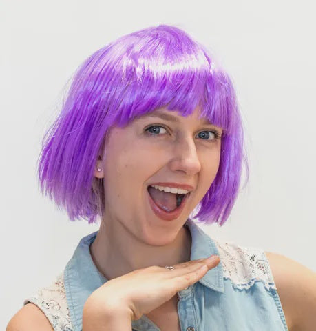 New Bob purple wig