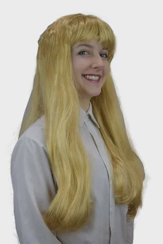 Blonde Long Wavy W/Fringe Wig