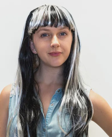 White/Black Vampire Wig