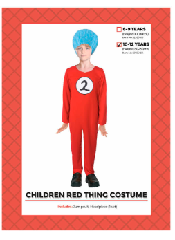 Children Red Thing 2 Costume