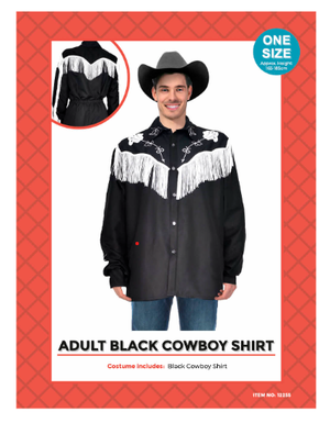 Adult Black Cowboy top
