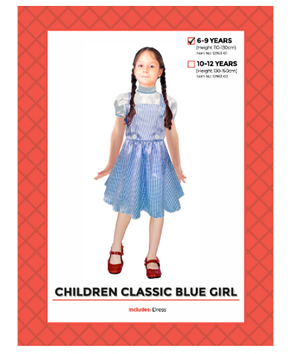 Children Classic Blue Girl Costume