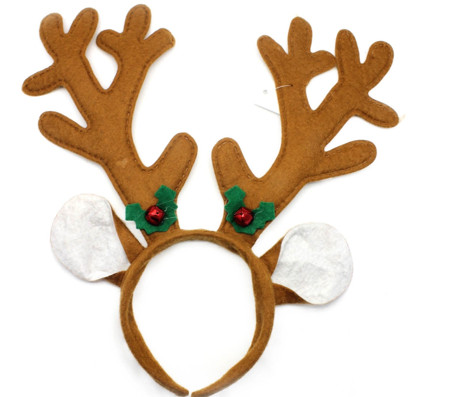 Christmas Reindeer Headband (Brown with bells)