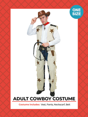 Adult Cowboy Fringed Costume