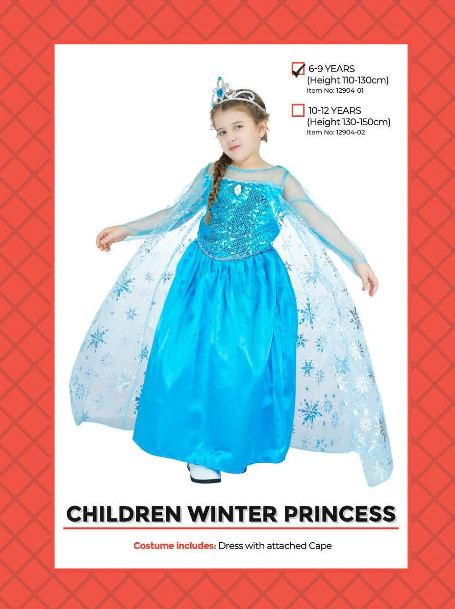 Children Ice Queen Costume