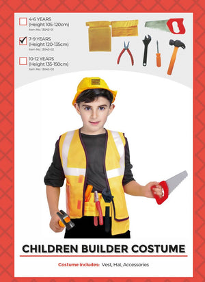 Children Builder Costume (S) (4-6 years)