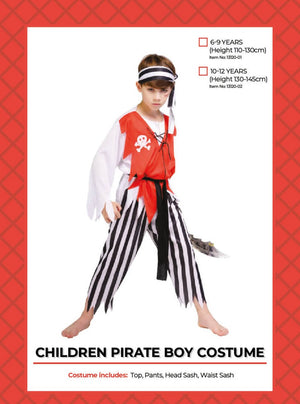 Children Pirate Boy Costume (10-12 years)