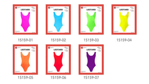 80s Leotard (Plain colours) (Pink) (S/M)
