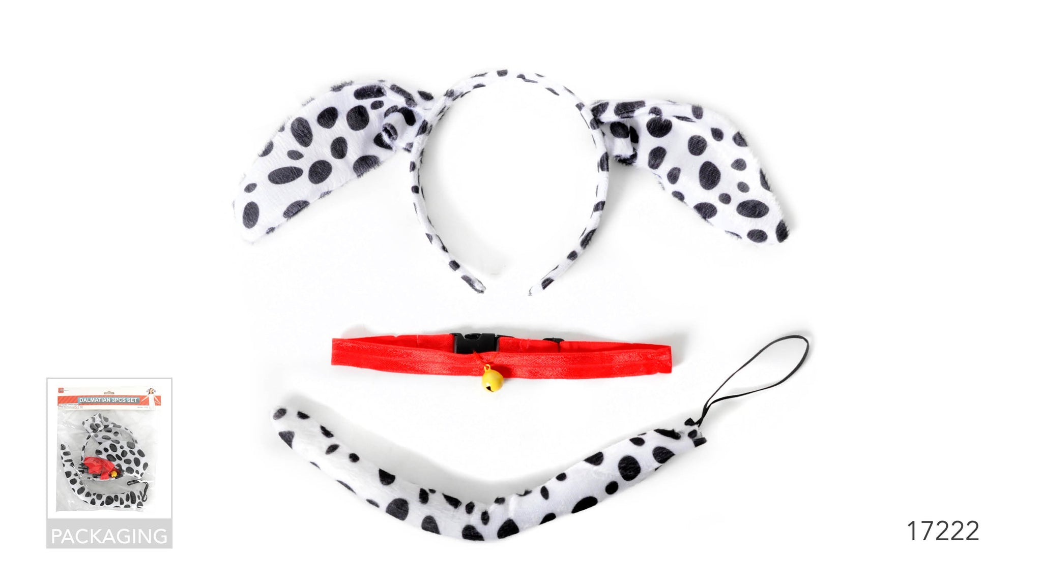 Dalmation 3pcs set with red collar