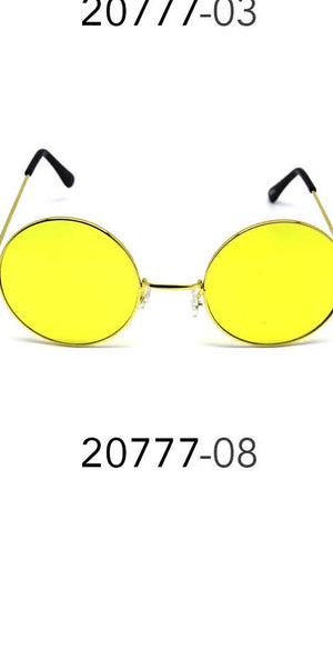 Party Glasses Hippie (L) (Yellow)