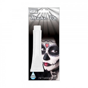 28g White Face Paint in Tube on Card