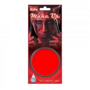 Red Face Paint on Card