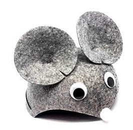 Animal Hat (S) (Grey Mouse)
