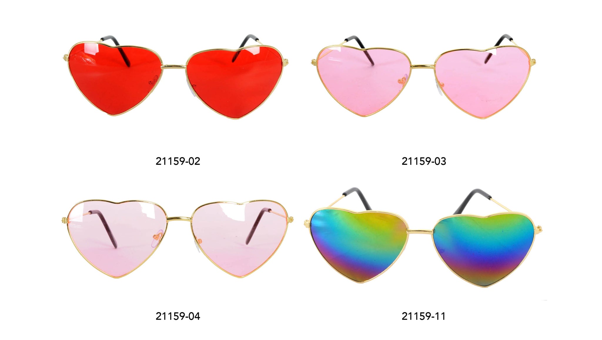 Heart Metal Frame Glasses