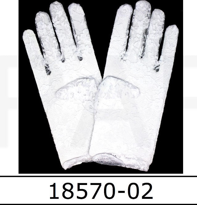 Lace Glove (Short) (White)