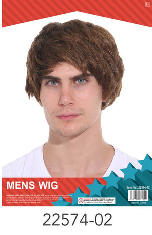 Men's Short Wig (Brown)