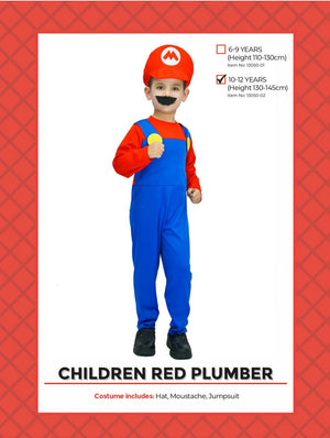 Children Mario Costume (10-12 years)