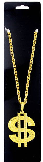 Big Necklace (Gold Dollar Sign)
