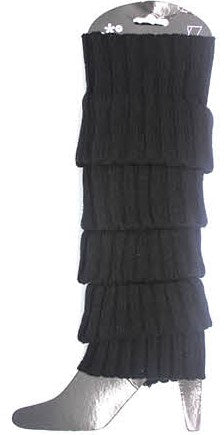Plain Leg Warmer (Chunky Knit) (Black)