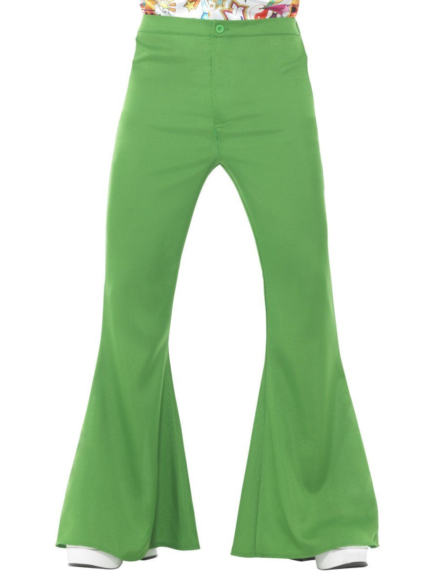 Flared Trousers, Mens, Green