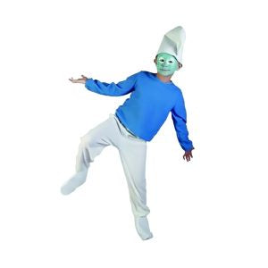 Boys Blue Smurf Costume