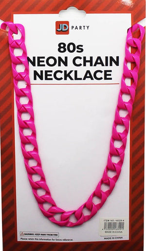 Neon 80s Chain Necklace (Green)