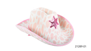 Cowboy Hat (pink cow with star)