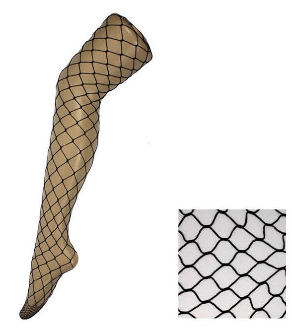 Fishnet Pantyhose (Big Hole) Black