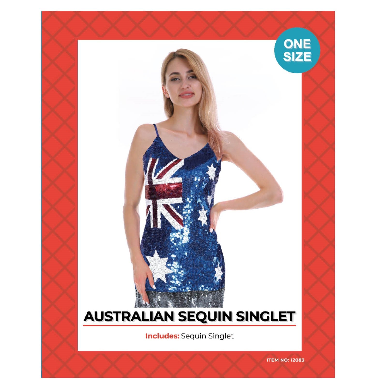 Adult Australian Sequin Singlet
