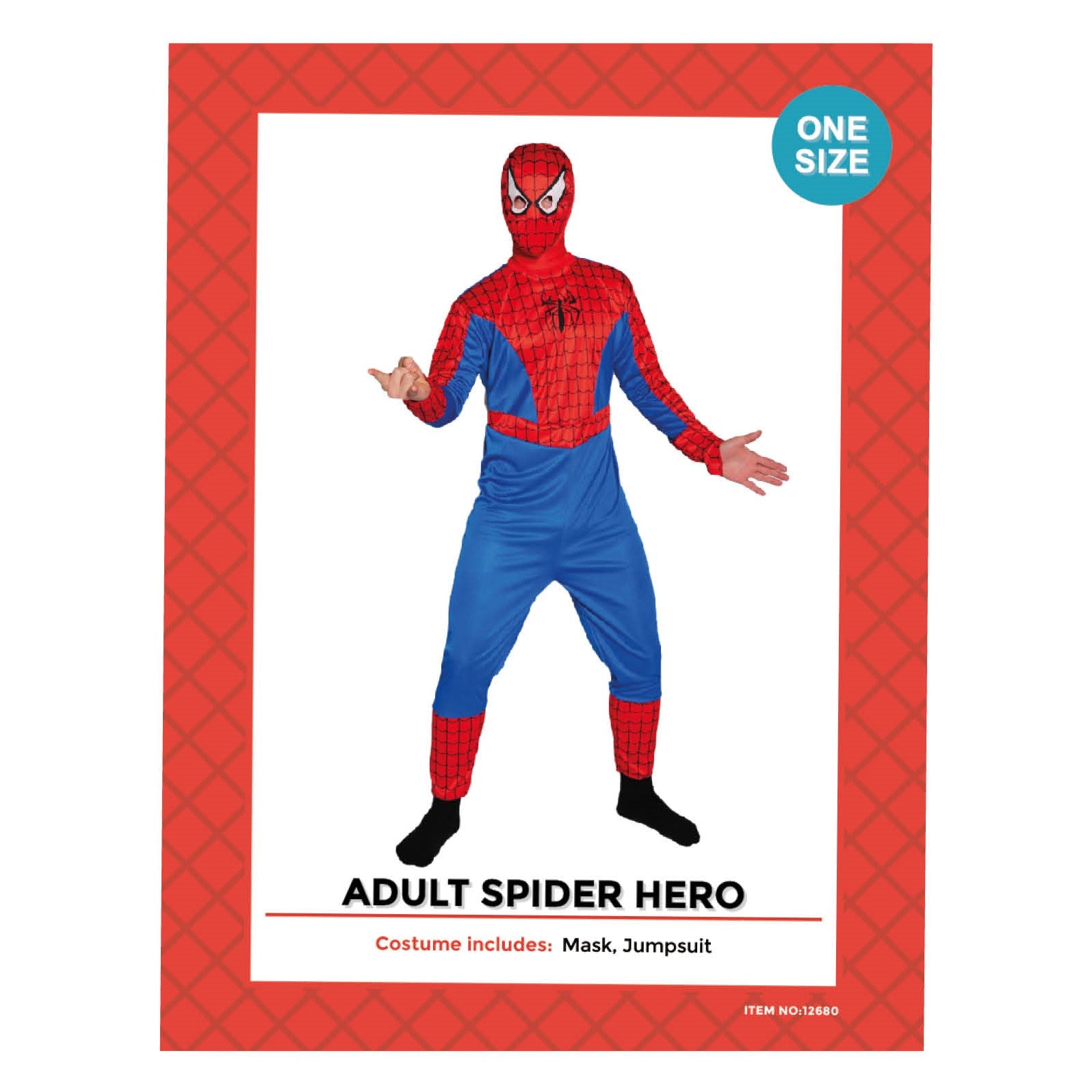 Adult Spider-Hero Costume