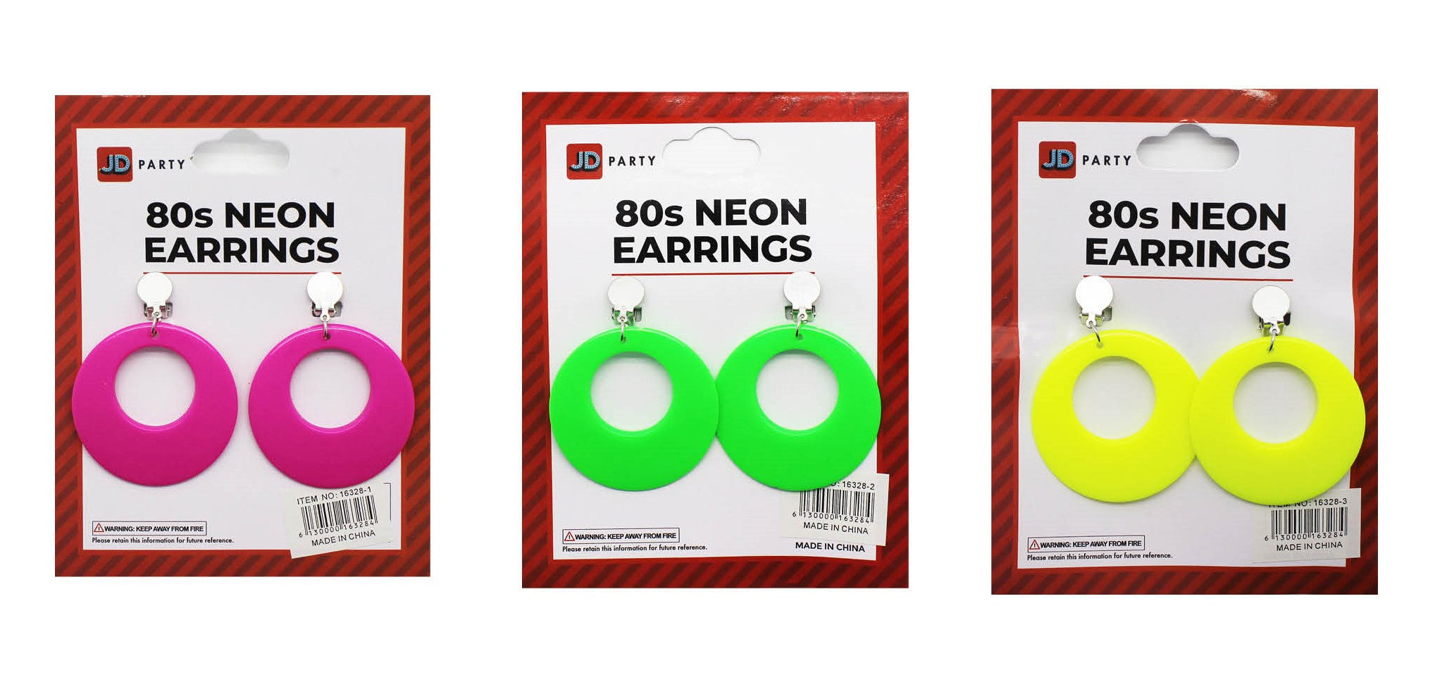 Neon 80s Earrings