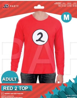 Adult Red 2 Long Sleeve Top (M)