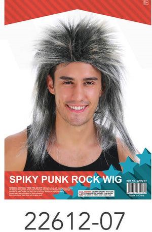 Spiky Long Wig (Grey)