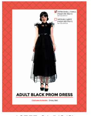 Adult black Prom dress costume
