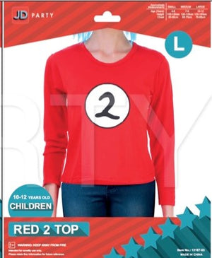 Children Red 2 Long Sleeve Top (L)