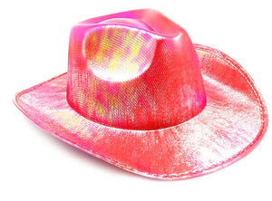 Metallic Cowboy Hat (Red)