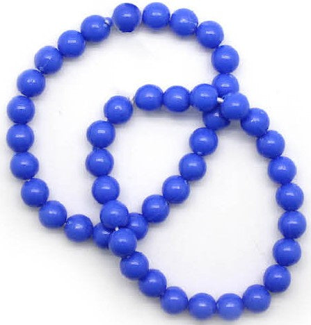Neon Beaded Bracelet (Blue)2pk