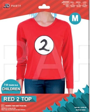 Children Red 2 Long Sleeve Top (M)