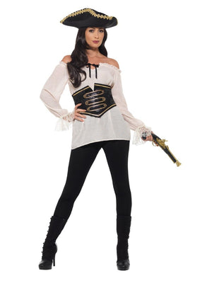 Deluxe Ladies Pirate Shirt, Ivory